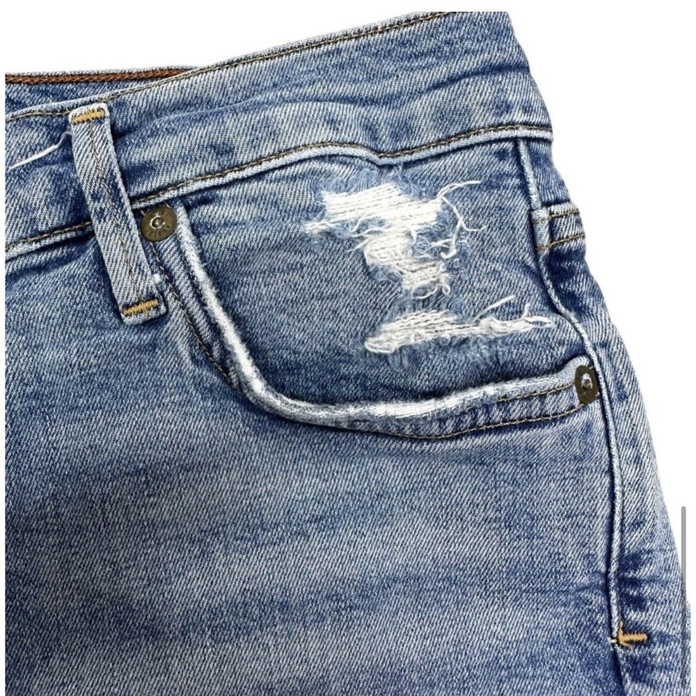 Agolde Sophie High Rise Skinny Crop Jeans Size 28 In Breakout Distressed - Picture 10 of 15